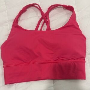 lululemon athletica Pink Energy Longline Sports Bra